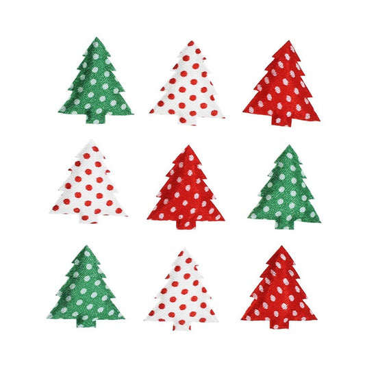 Wholesale 500pcs Padded Satin Dots Tree 1" Embellishment - U PICK