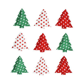 Wholesale 500pcs Padded Satin Dots Tree 1" Embellishment - U PICK