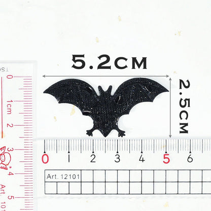Wholesale 500pcs Padded Bat 2" Halloween Embellishment - Black