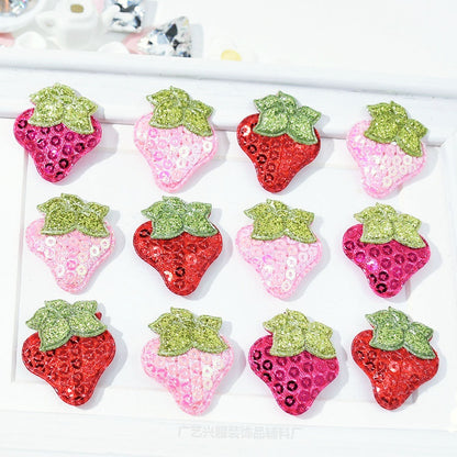 Wholesale 500pcs Padded Sequin Strawberry 1" Embellishment - U PICK