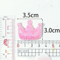Wholesale 500pcs Padded Sequin Crown 1 3/8" Embellishment - U PICK