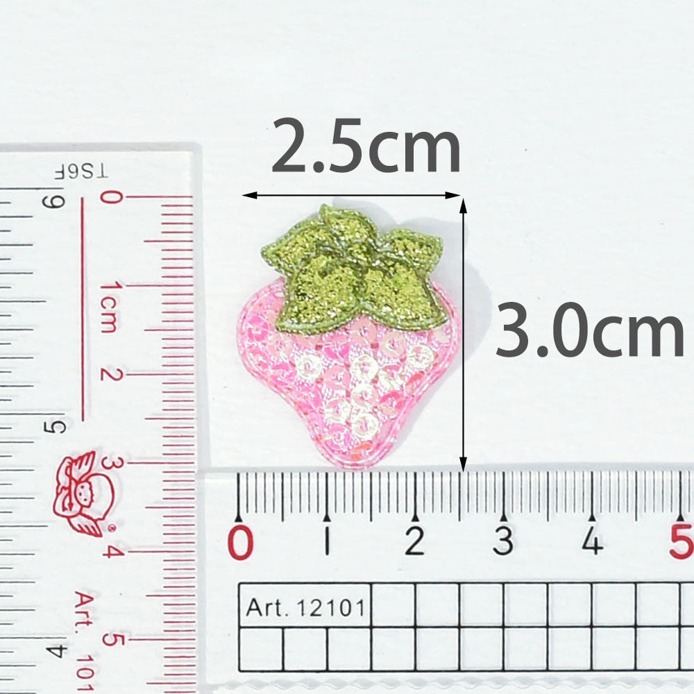 Wholesale 500pcs Padded Sequin Strawberry 1" Embellishment - U PICK