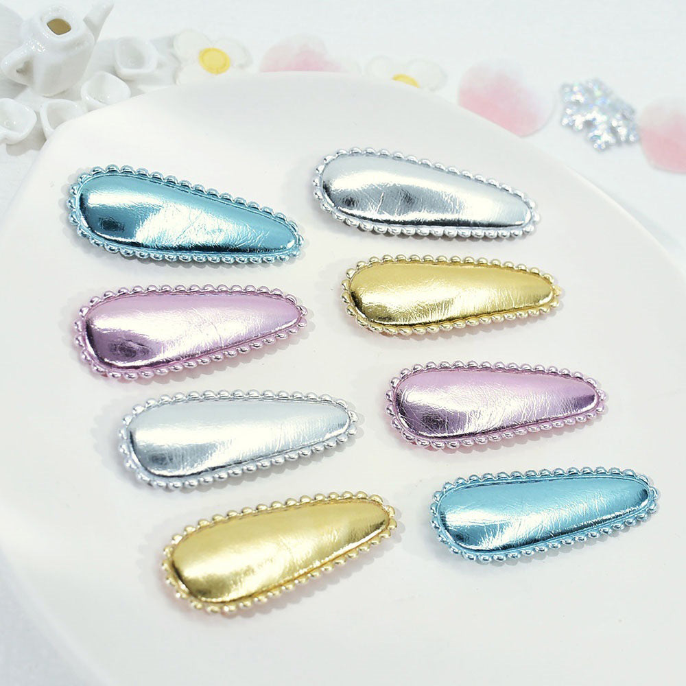 Wholesale 500pcs Padded PVC Hair Clip Cover 45mm Embellishment - U PICK