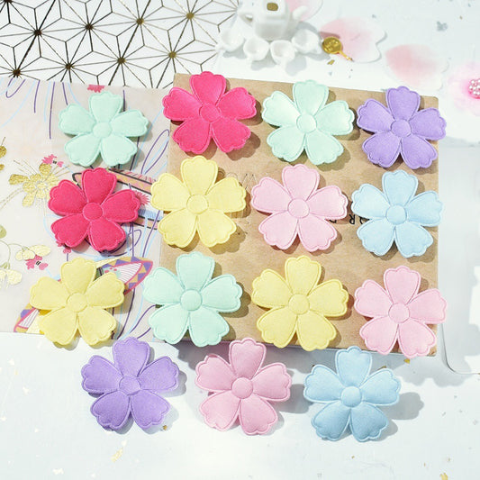 Wholesale 500pcs Padded Cotton Flower 1.25" Embellishment - U PICK