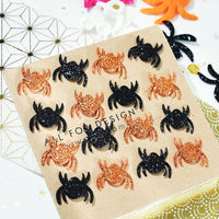 Wholesale 500pcs Padded Glitter Spider 3/4" Embellishment - U PICK