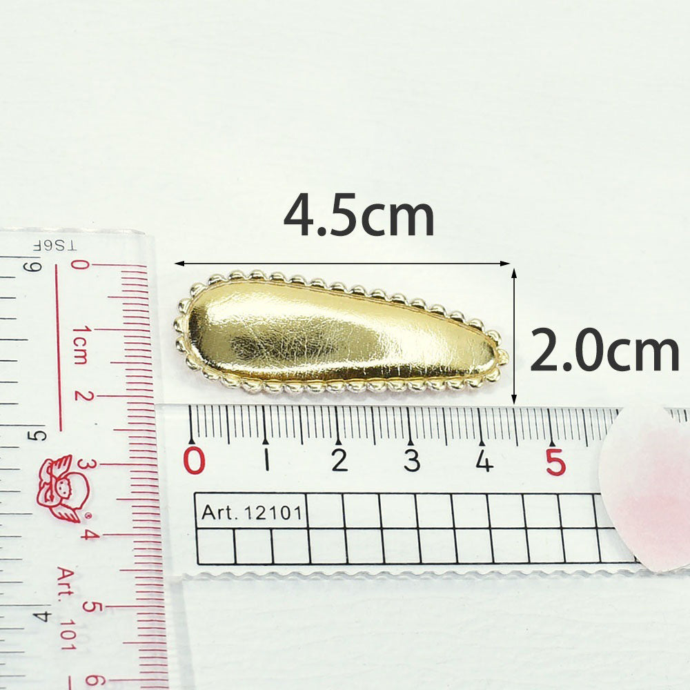 Wholesale 500pcs Padded PVC Hair Clip Cover 45mm Embellishment - U PICK