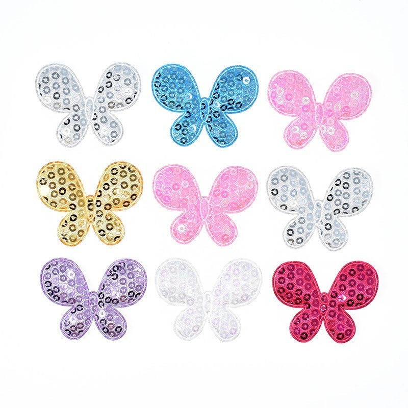 Wholesale 500pcs Padded Sequin Butterfly 1.75" Embellishment - U PICK