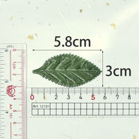 Wholesale 500pcs Padded Satin Leaf 2.25" Embellishment - Green