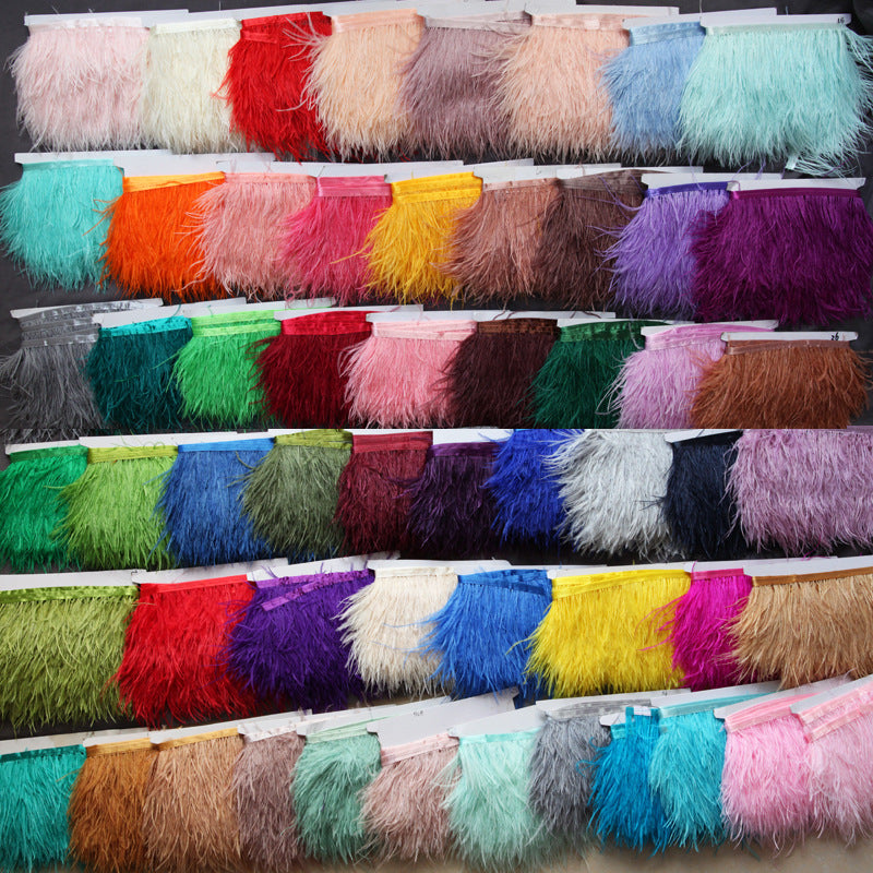 10y Natural Ostrich Feathers 5" Trims Fringe DIY Dress Sewing Crafts Costumes Decoration-U PICK