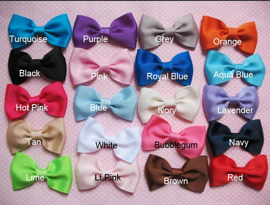 Wholesale 100 Grosgrain Handmade Sewn Bow  2" For Headband-U PICK
