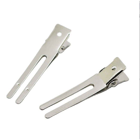 100 Double Prong Alligator Clips 45mm
