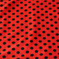 Polka Dots Velvet Fabric-Red