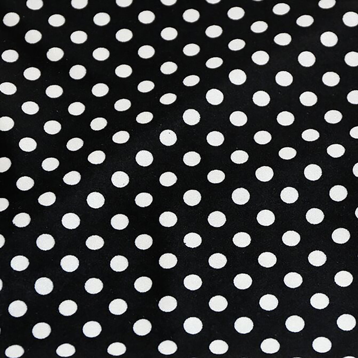 Polka Dots Velvet Fabric-Black