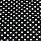 Polka Dots Velvet Fabric-Black