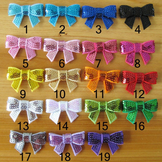 Wholesale 100 Sequin Bow 1.75"-U PICK