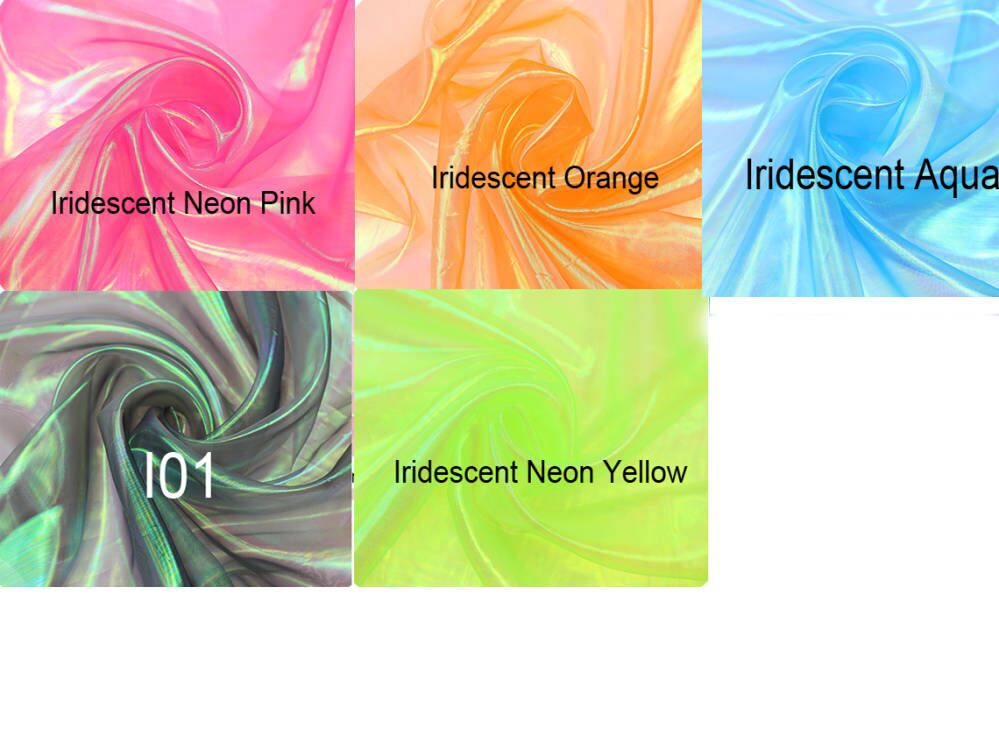 10 Yard Two Tone Sheer Organza Fabric 59” Wide