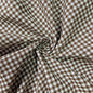 Gingham Fabric by The Yard 57" Wide 100% Cotton (1 Yard,Brown)