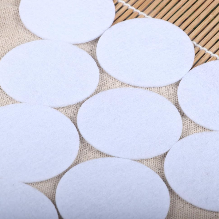 100 Stiff Thick Wool Felt 2mm White
