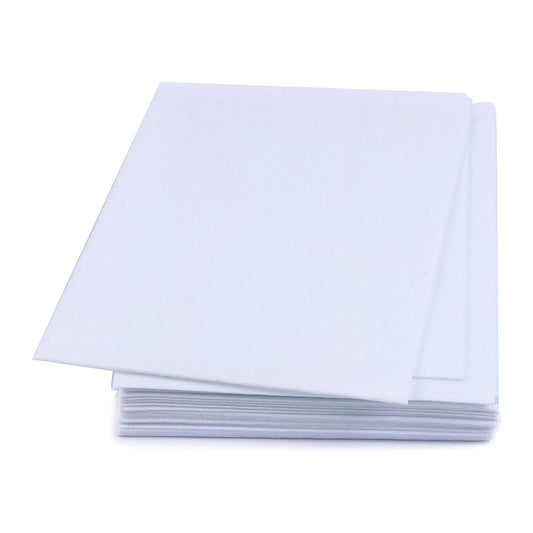 felt  sheets white
