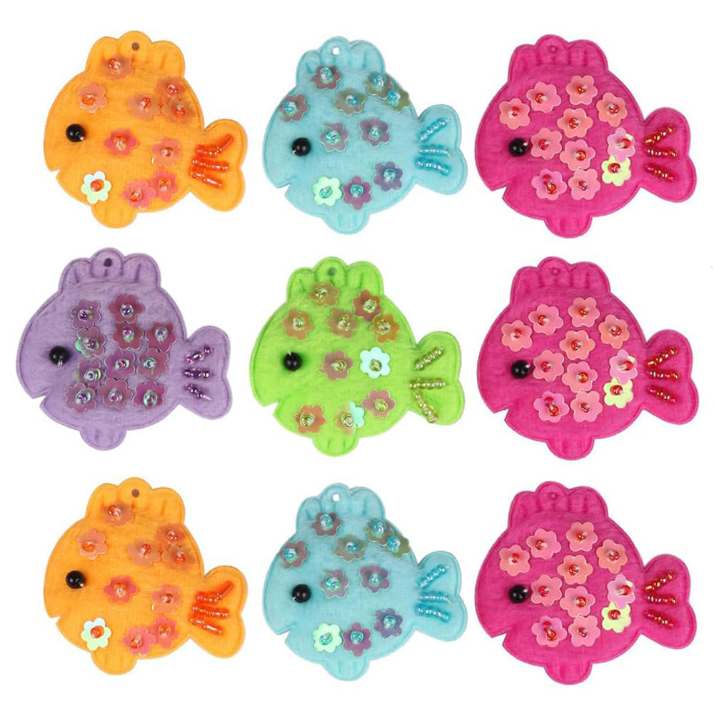 sequin furry fish