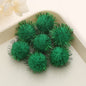 100pcs Glitter Tinsel Pom Balls 1" (25mm) - U Pick