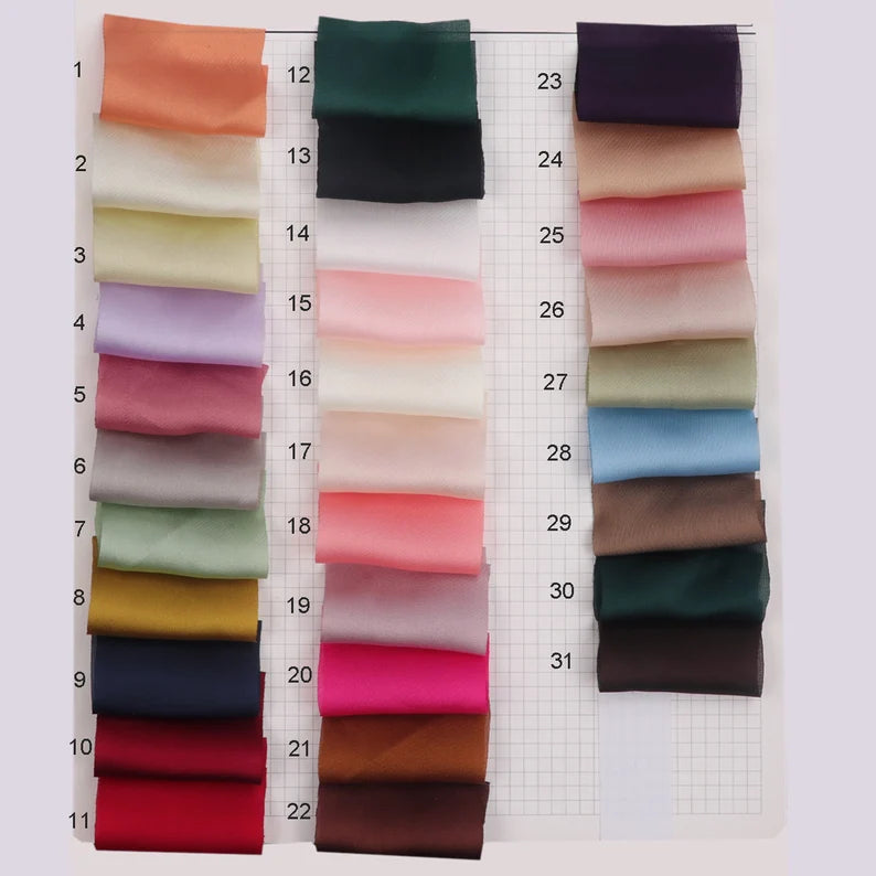 YYCRAFT Silk Satin Fabric By the Yard-U PICK