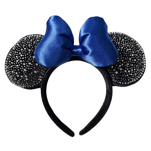 Handmade Mouse Ears Headband Polka Dots Bow-Rhinestone Royal