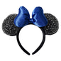 Handmade Mouse Ears Headband Polka Dots Bow-Rhinestone Royal
