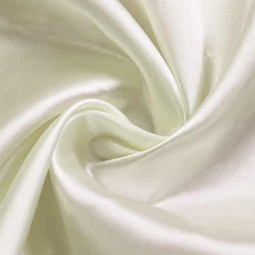 Satin Fabric by The Yard 58 Inches Wide (Ivory,1 Yards)
