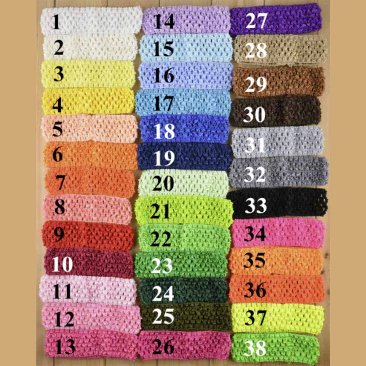 50 Crochet Headbans 1.75″