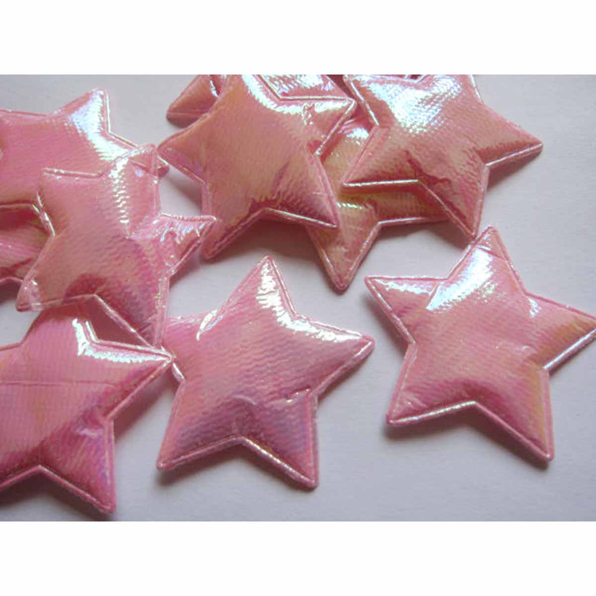 120 Padded Shinny 1.75″ Star-Pink