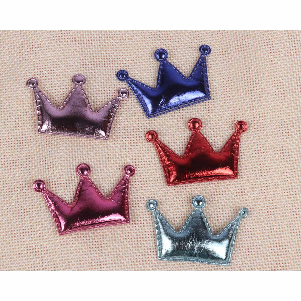 50pcs Padded PVC Crown 1 7/8″-5 Colors