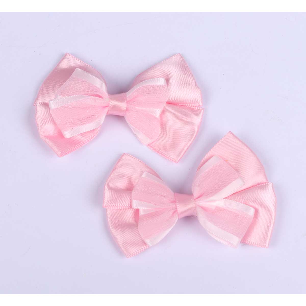 20 Satin Organza Ribbon Bow Hair Craft-Pink