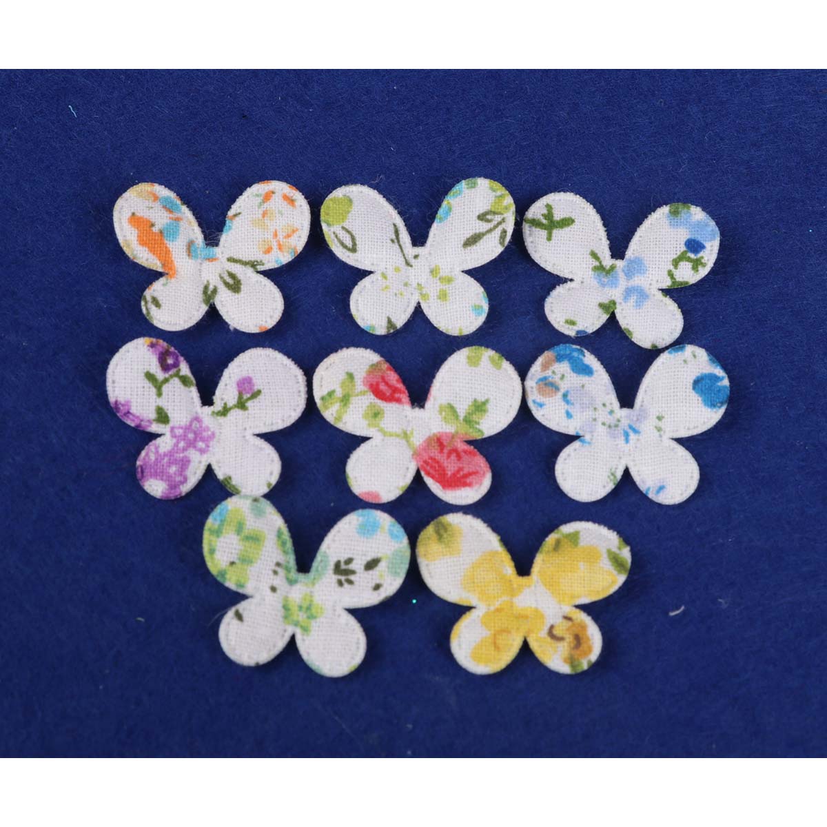 160 Padded Floral Butterfly 1″-8 Colors