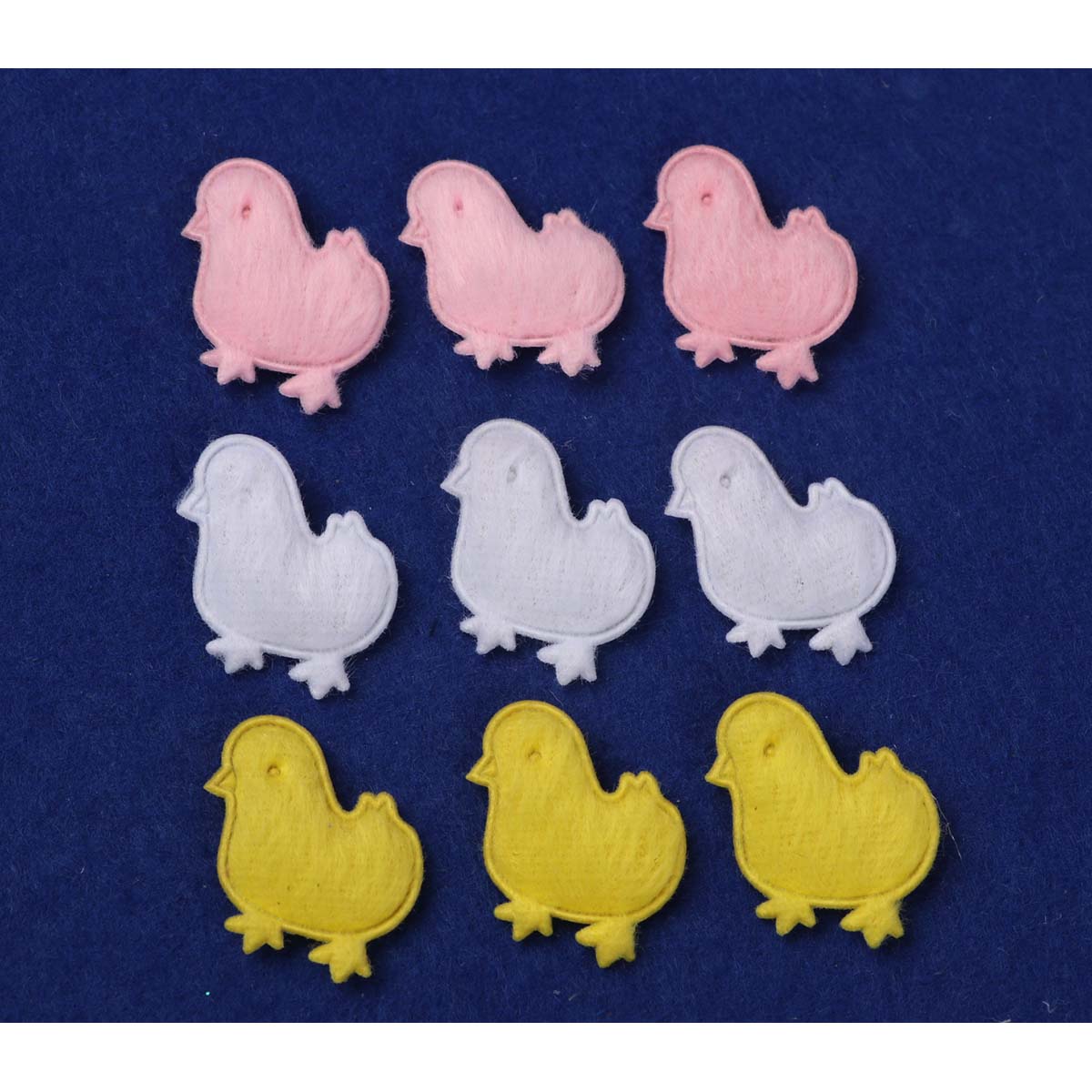 120 CUTE Padded Furry Chicken 2cm-3 colors