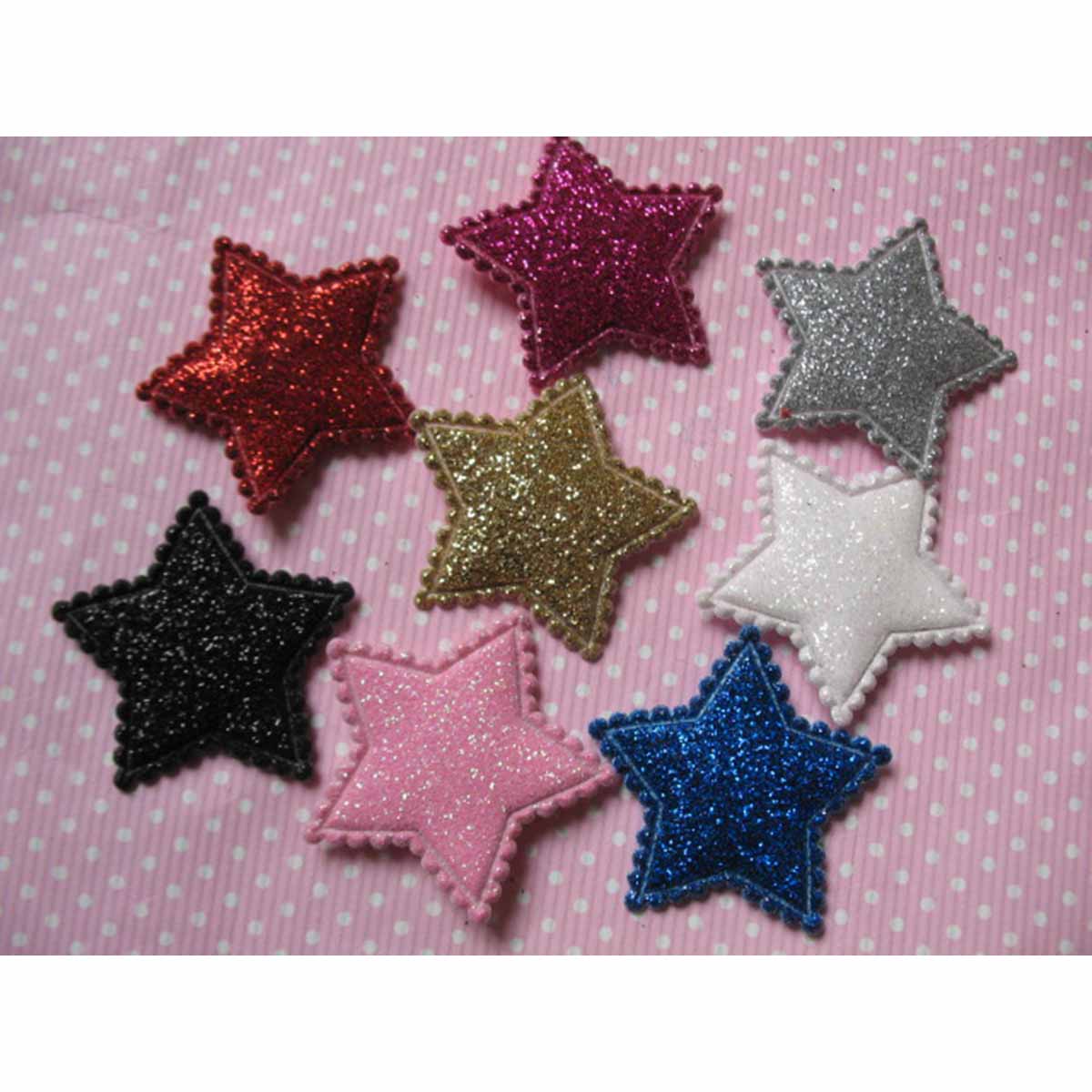 80 Glitter Star 1.25″ -8 Colors