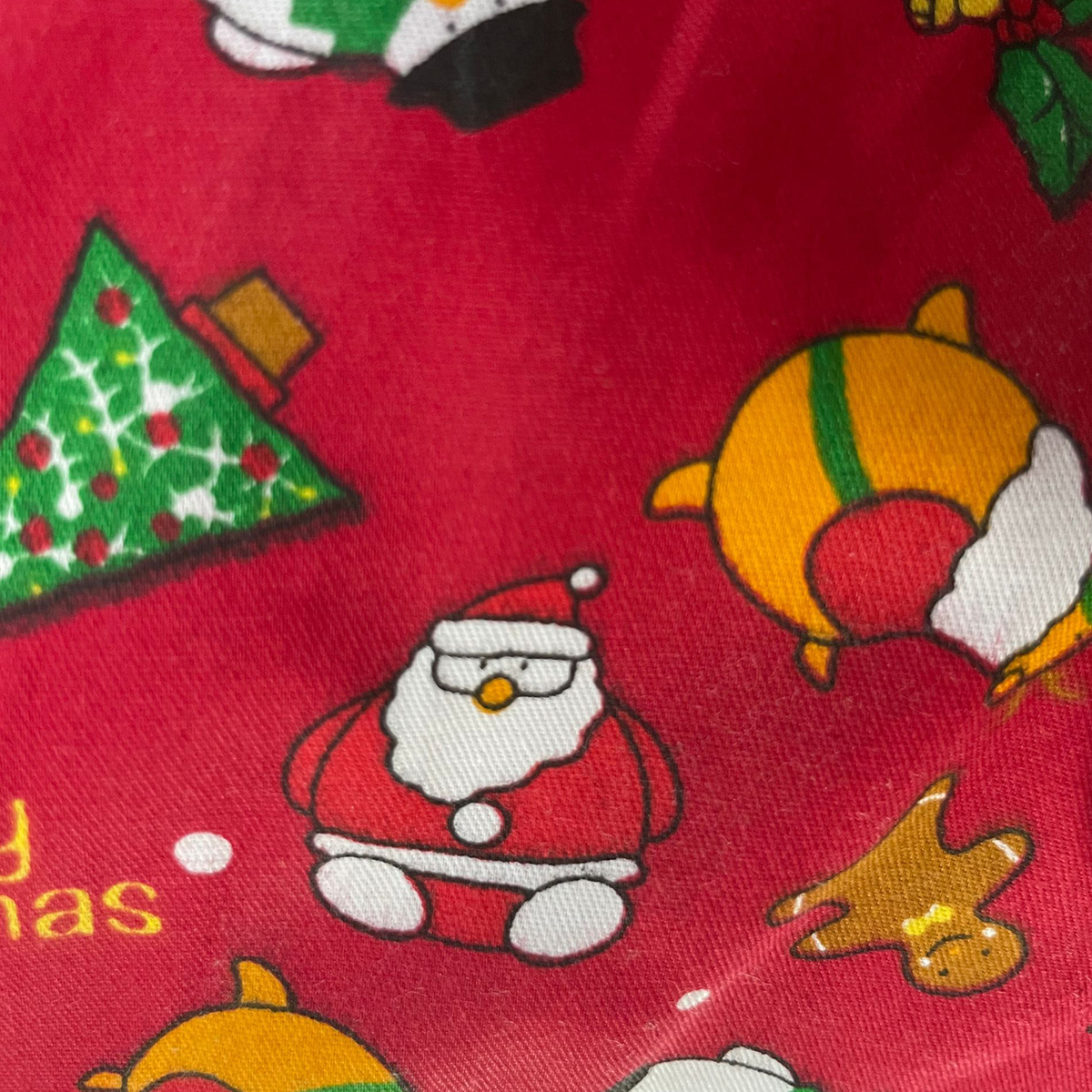 Christmas Season Cotton Fabric-Red