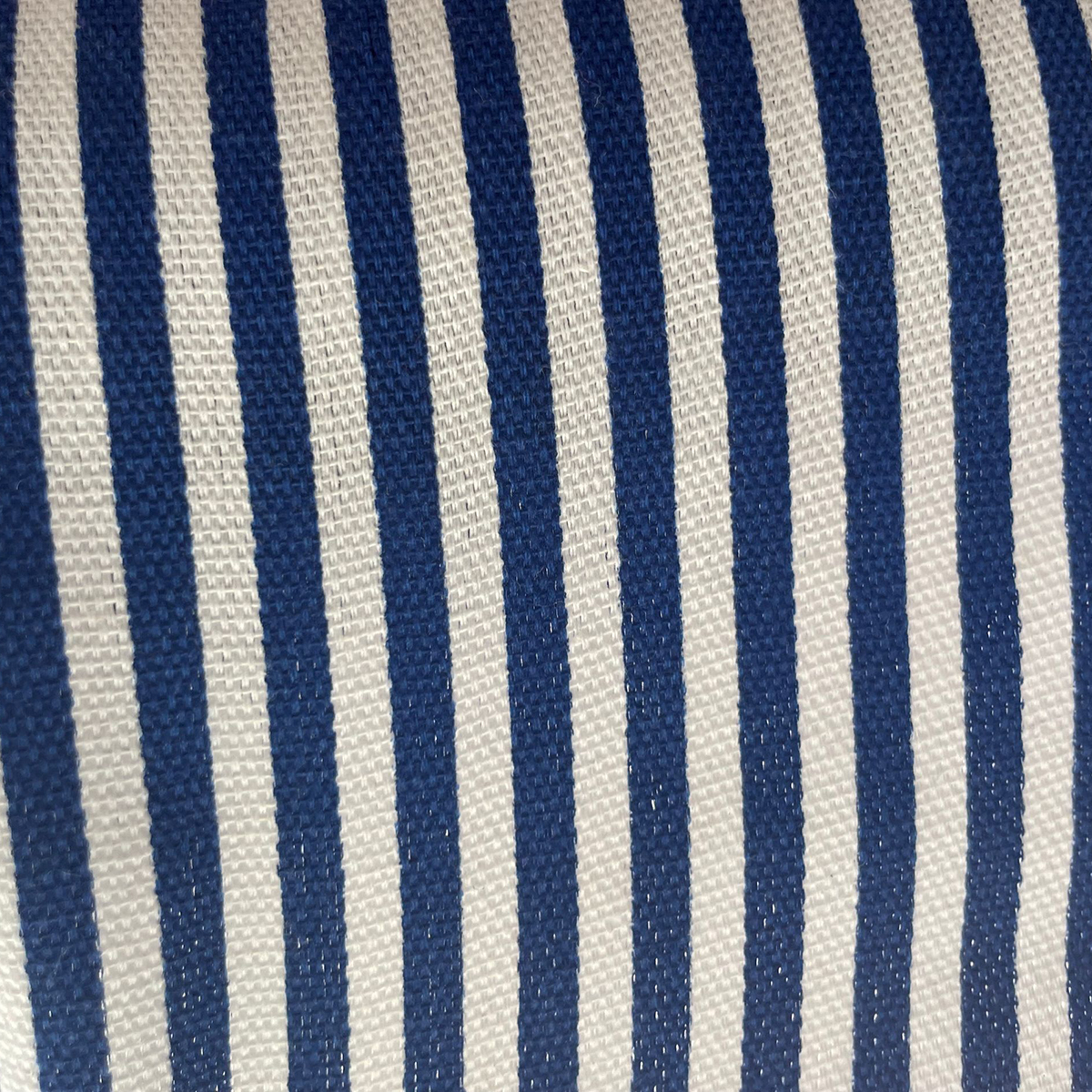 Stripe Canvas Fabric-Navy