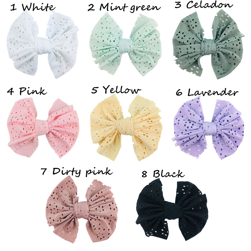 30pcs Large Fabric Lace Bows 5″ LK13-U PICK