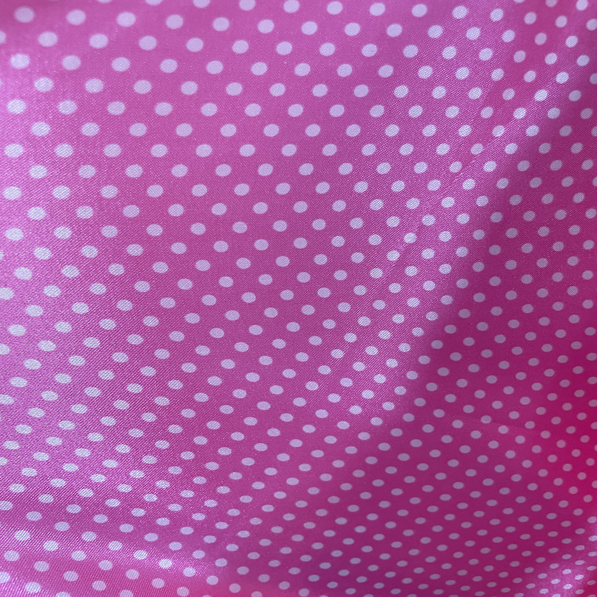 Polka Dots Prints Satin Fabric-Dark Pink