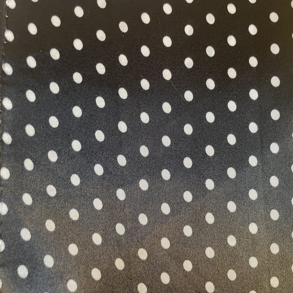 Polka Dots Satin Fabric-Black