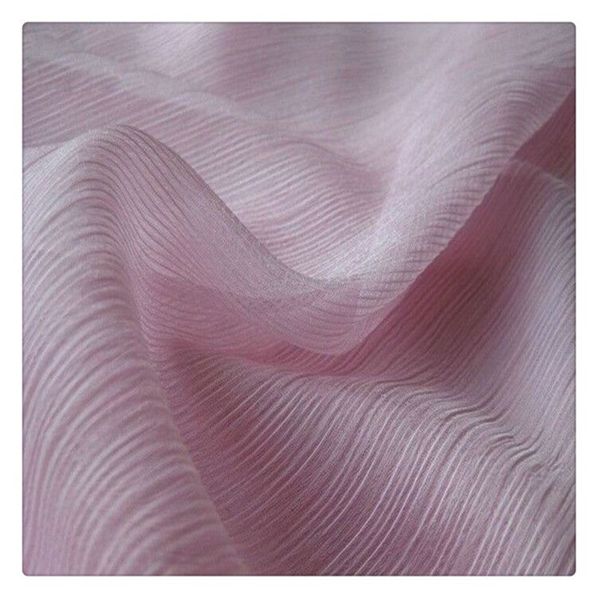 Wrinkle Chiffon Silk Fabric-U PICK
